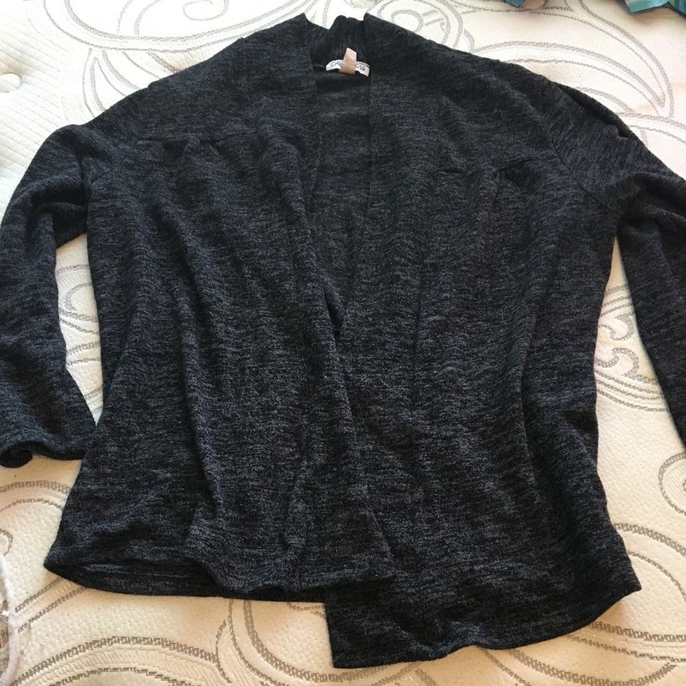 Black/grey cardigan